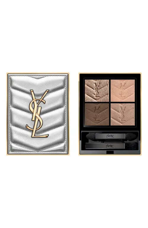 Yves Saint Laurent Silver Couture Mini Clutch Luxury Eyeshadow Palette in 100 at Nordstrom | Nordstrom