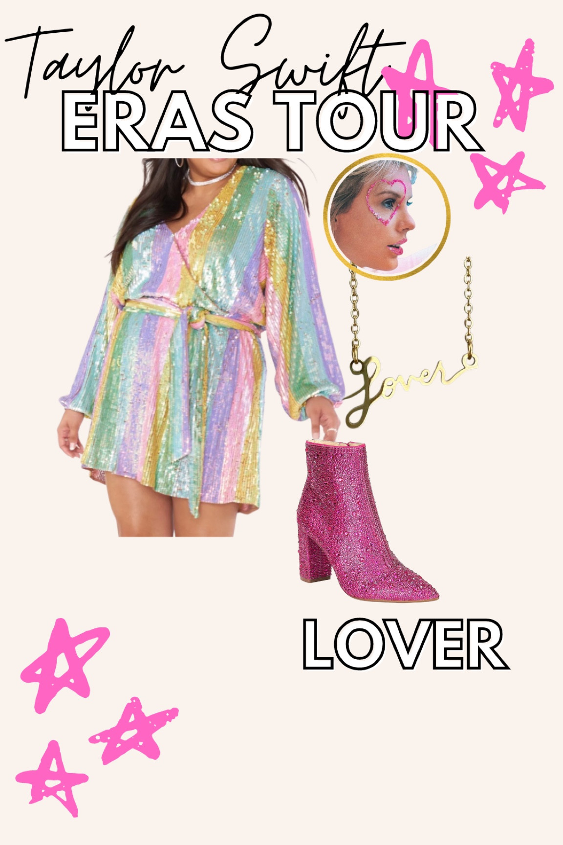 Draw a 💖Heart Eye💖 sharp enough to … nvm 🤣 Just some Lover meets Midnights lyrics to add some extra sparkle! 

Lover era outfit that is curvy / plus size friendly! I love this outfit so much 🤩 Perfect for date night, Mardi Gras, or for GNO at Taylor Swift’s Eras Tour this summer! 

Linked similar necklace choices. The ones pictured are from ResinRina online.✨ She makes the BEST gifts for the Swiftie in your life. I love shopping small when I can! 

#LTKshoecrush #LTKHoliday #LTKcurves
