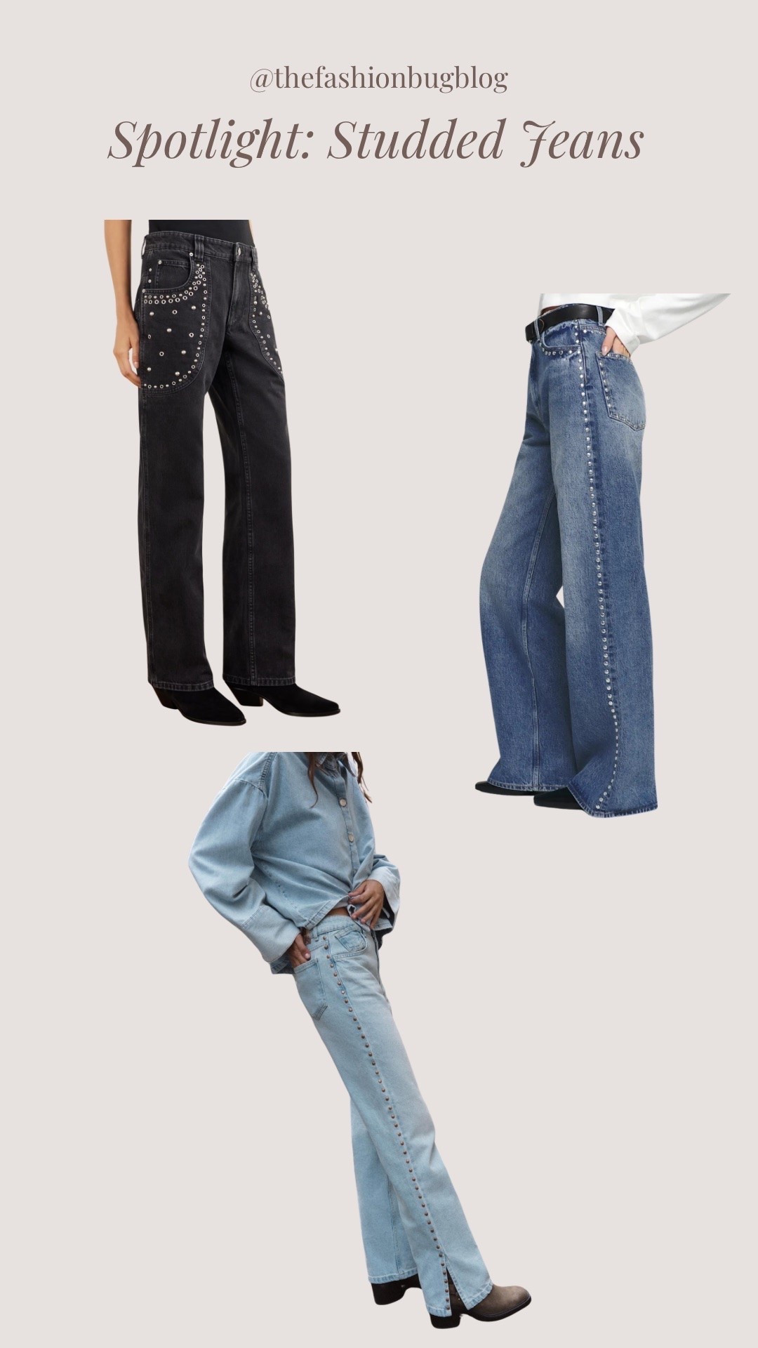 Studded jeans Isabel marant reformation Zara viral

#LTKFashionMonth #LTKautumn #LTKjeans
