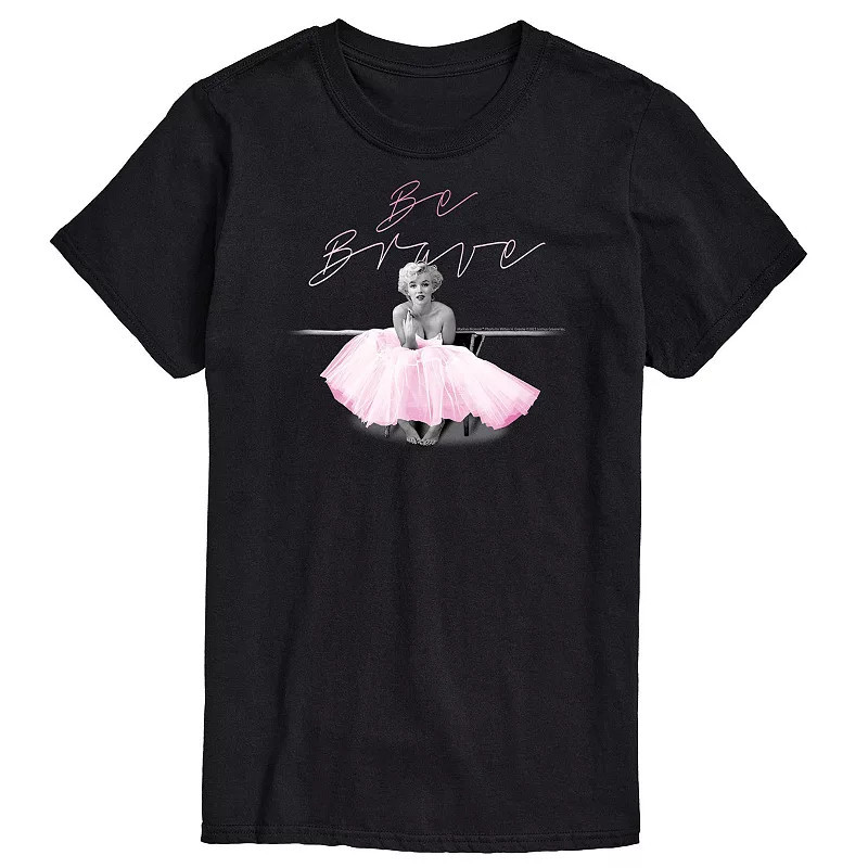 Men's Marilyn Monroe Be Brave Tee, Size: Small, Black | Kohl's