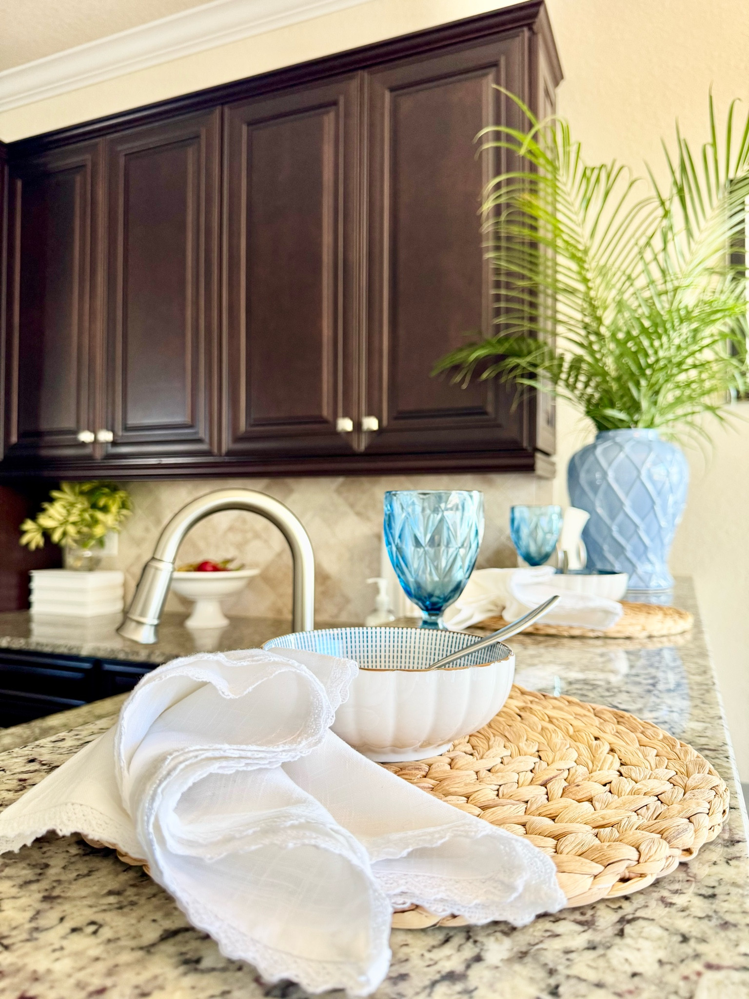 ✨Everyday Living-Kitchen Island Eating Area! My youngest daughter loves seating at the kitchen island. 

Kitchen Essentials | Kitchen Decor | Cereal Bowls | Wicker Placemats | Breakfast Nook | Home Decor | Family-Friendly Decor | Spring Kitchen Refresh 

#LTKStyleTip #LTKHome #LTKFamily