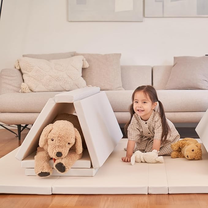 CARAZ Secret Zero Gap Children Baby Playmat 1.6" Thick Non-Toxic, Foldable, Reversible, Water Res... | Amazon (US)