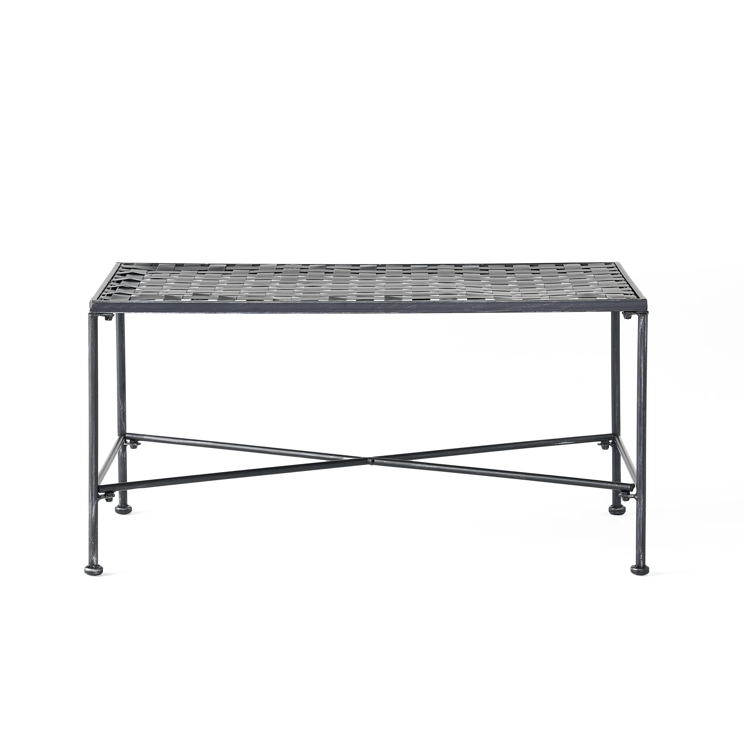 Hanselman Rectangular Metal Outdoor Coffee Table | Wayfair North America