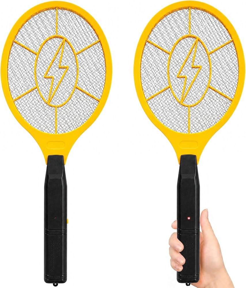 Electric Fly Swatter 2 Pack, Handheld Bug Zapper Racket for Mosquito & Insects, High Voltage Inst... | Amazon (US)