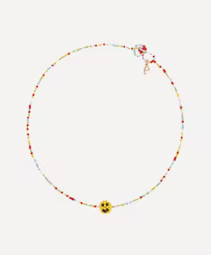 Simple Simple Rainbow Bead Necklace Happy Face Simple Simple Rainbow Bead Necklace | Liberty London (UK)