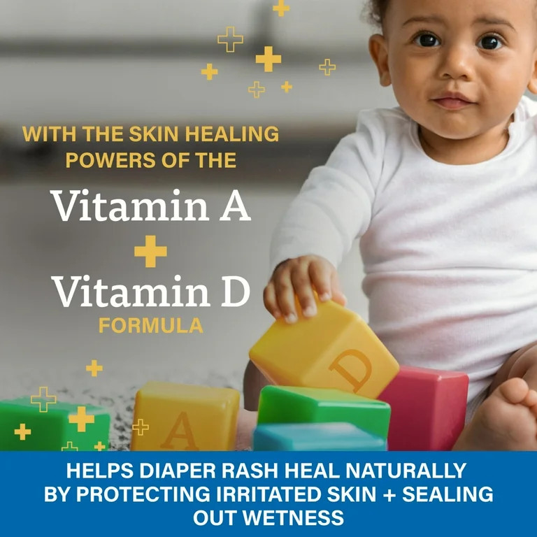 A+D Medicated Diaper Rash Cream with Zinc, 4oz | Walmart (US)