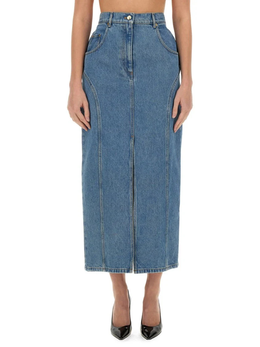 Long Denim Skirt | Shop Simon