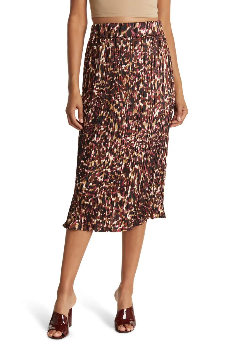 Printed Pleated Skirt | Nordstrom Rack