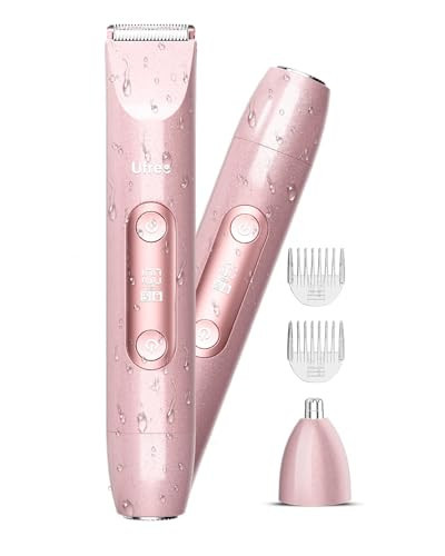 Ufree Bikini Trimmer Women Electric Razors Dual Head, Pubic Body Hair Trimmer Electric Shaver for Face, Legs, Arm, Rechargeable Lady Shaver Waterproof, Summer Grooming Kit | Amazon (US)