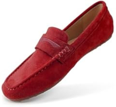 JBB Suede Drving Loafers for Women Comfortable Dressy Slip on Moccasins Penny Shoes | Amazon (US)