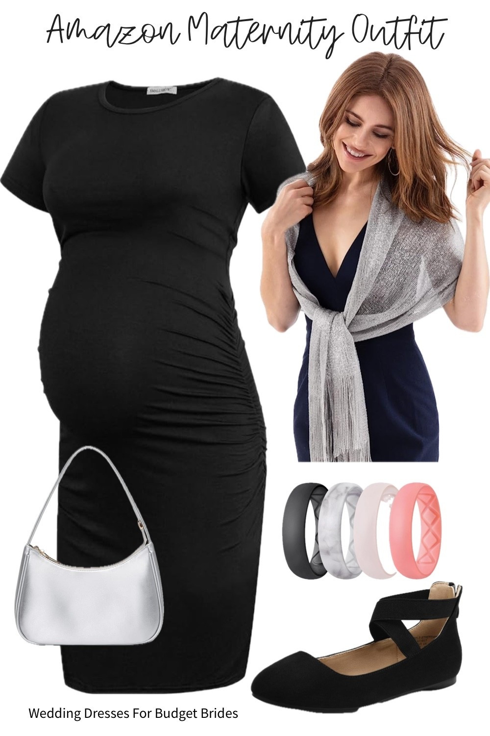 Affordable Amazon casual maternity outfit for the pregnant wedding guest. 

#summeroutfit #maternitydresses #blackflats #amazondresses #bumpfriendlydresses #maternity #casualwedding #bridalshower #founditonamazonfashion #backyardweddings

#LTKBump #LTKSeasonal #LTKWedding