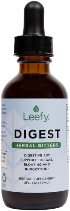 Leefy Organics Digest 2 oz - Herbal Bitters for Digestion and Stomach Relief - Powerful Digestive... | Amazon (US)