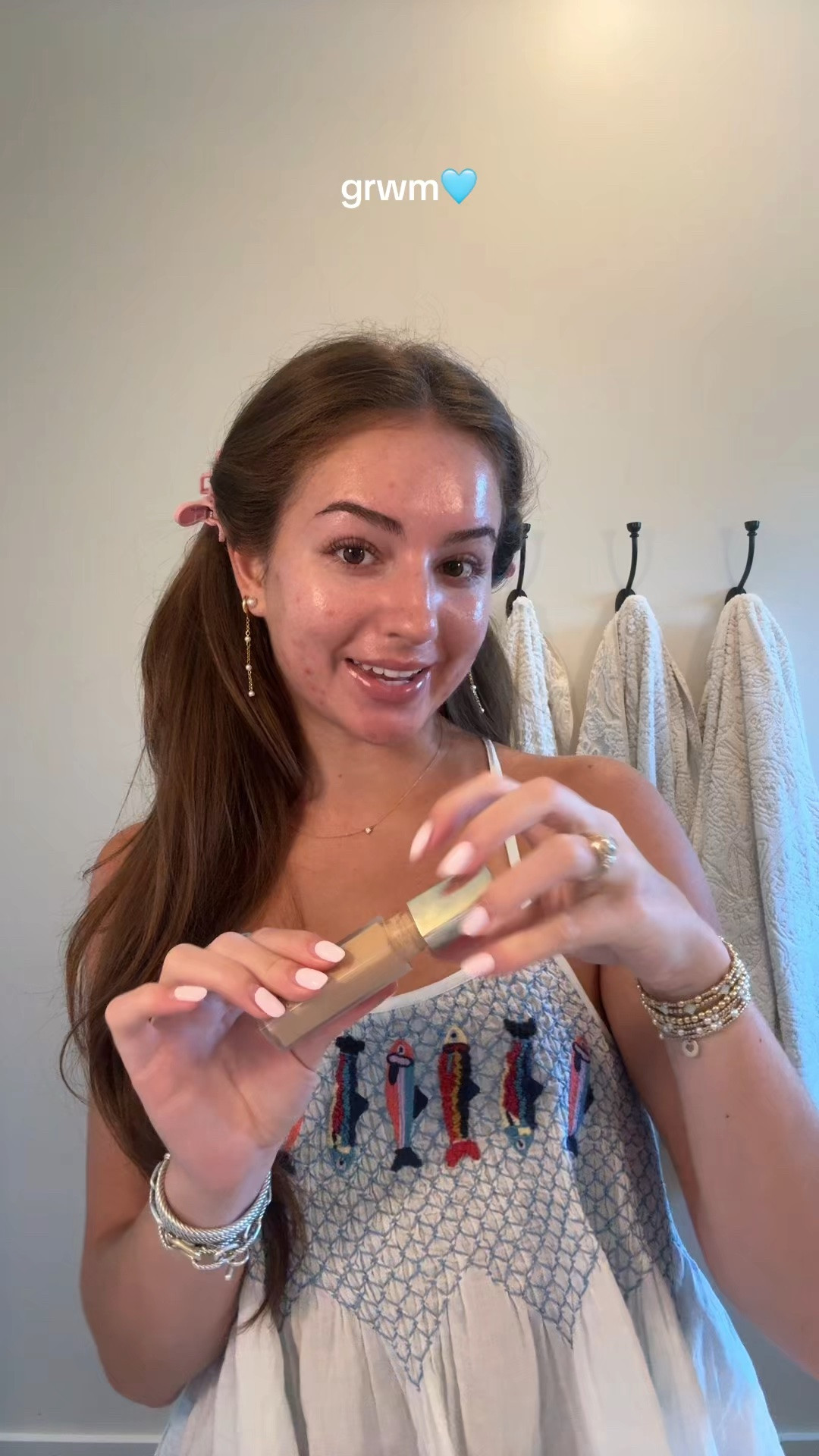 everyday makeup + the CUTEST summer pjs everrrr🐟🐟 im wearing a small!

#LTKgrwm #LTKmorningroutine #LTKselfcare