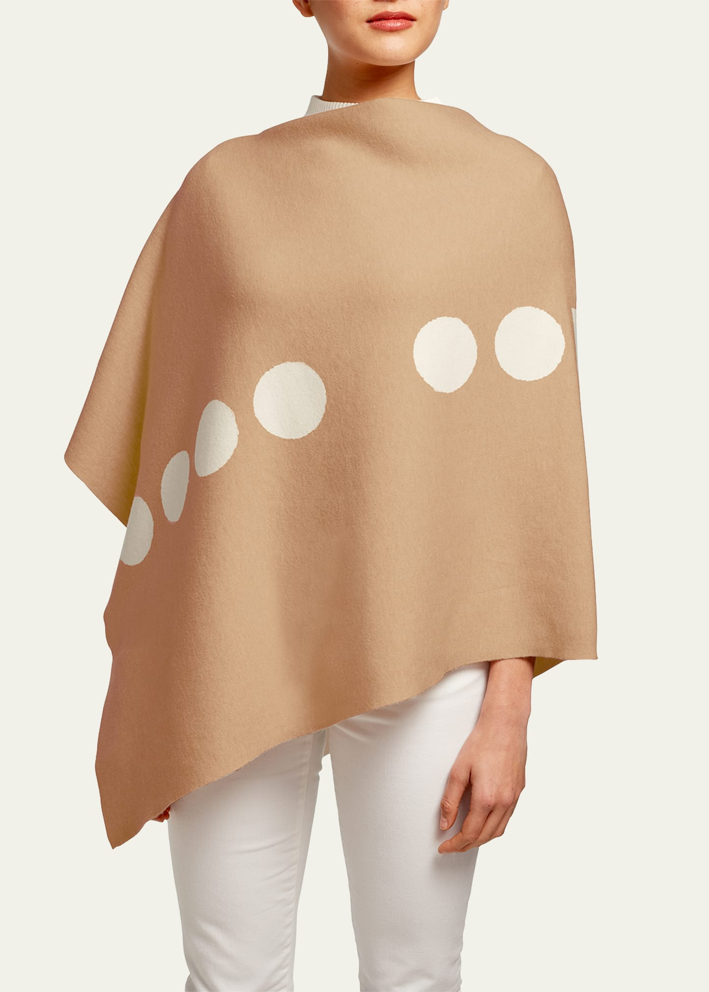 Elyse Maguire Reversible Morse Code Hug Poncho | Bergdorf Goodman