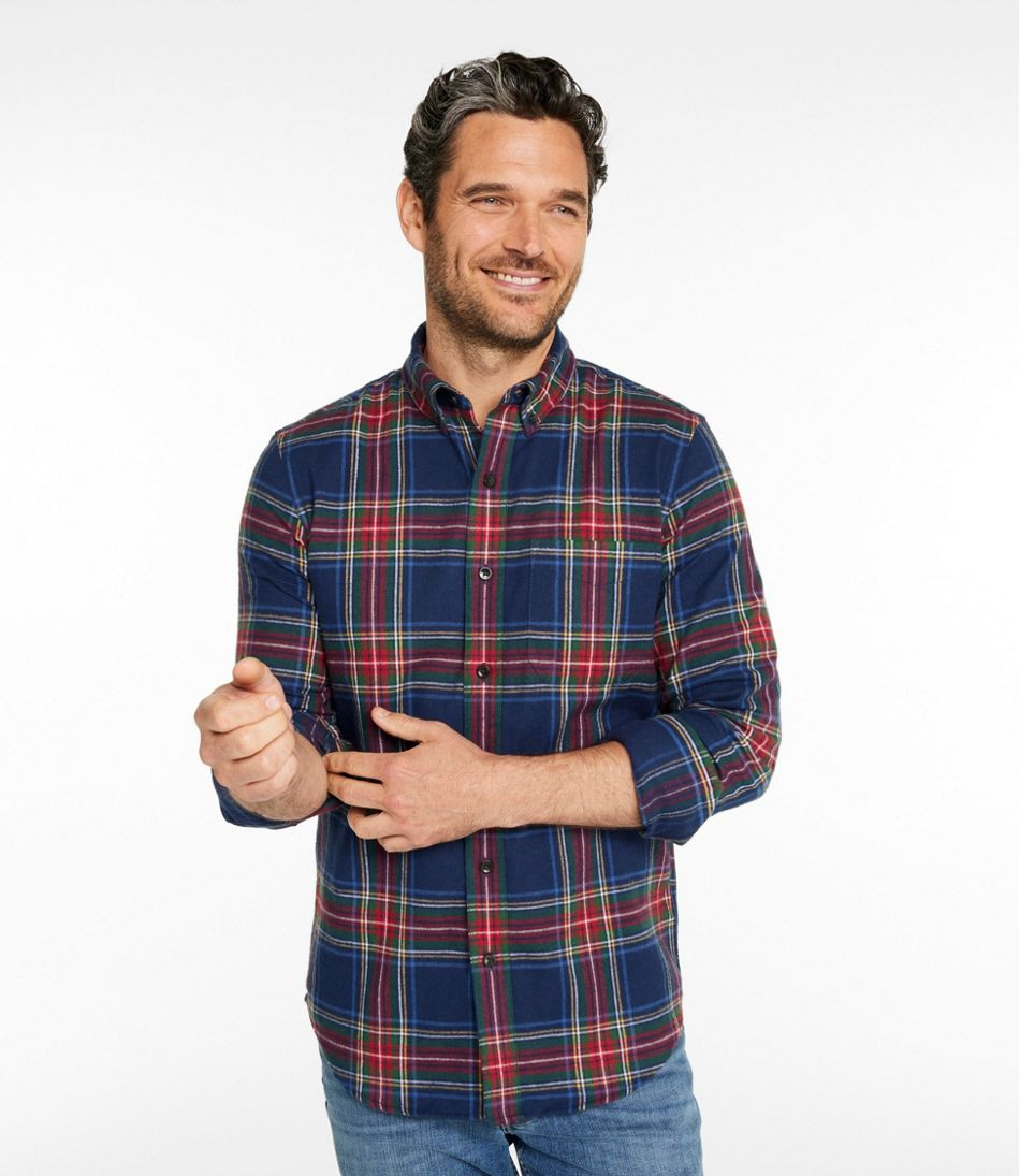 Men's Scotch Plaid Flannel Shirt, Slim Fit | L.L. Bean
