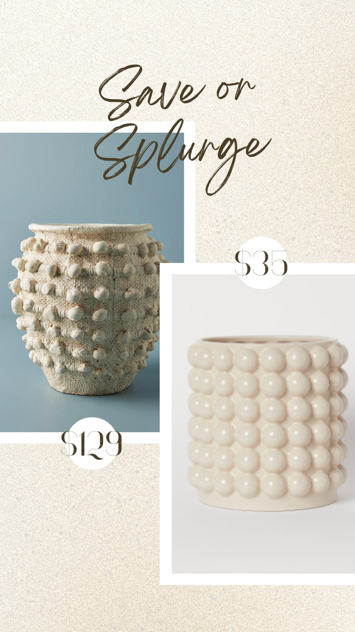 Eclectic Whites | The most sought after planter / vase.  Save with H&M or Splurge with Anthropologie. 

#LTKSeasonal #LTKsalealert #LTKstyletip