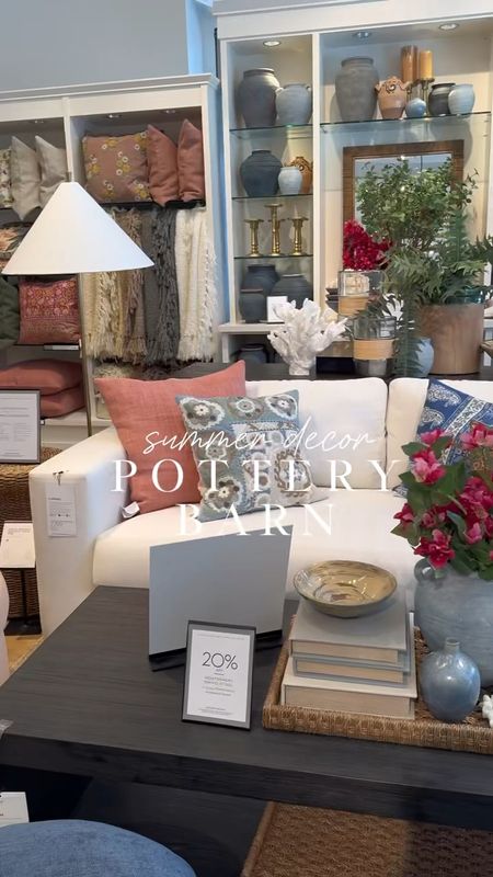 New summer arrivals at Pottery Barn! Loving the mix use of colors and textures! Some items 20% off! 

Carmel wide arm sofa, Folsom coffee table, Artisan pots, Malibu woven console, Farmhouse nightstand 

#LTKSaleAlert #LTKSeasonal #LTKHome