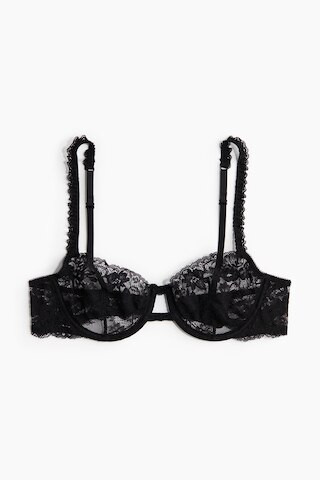H & M - Underwire Lace Bra - Black | H&M (US + CA)