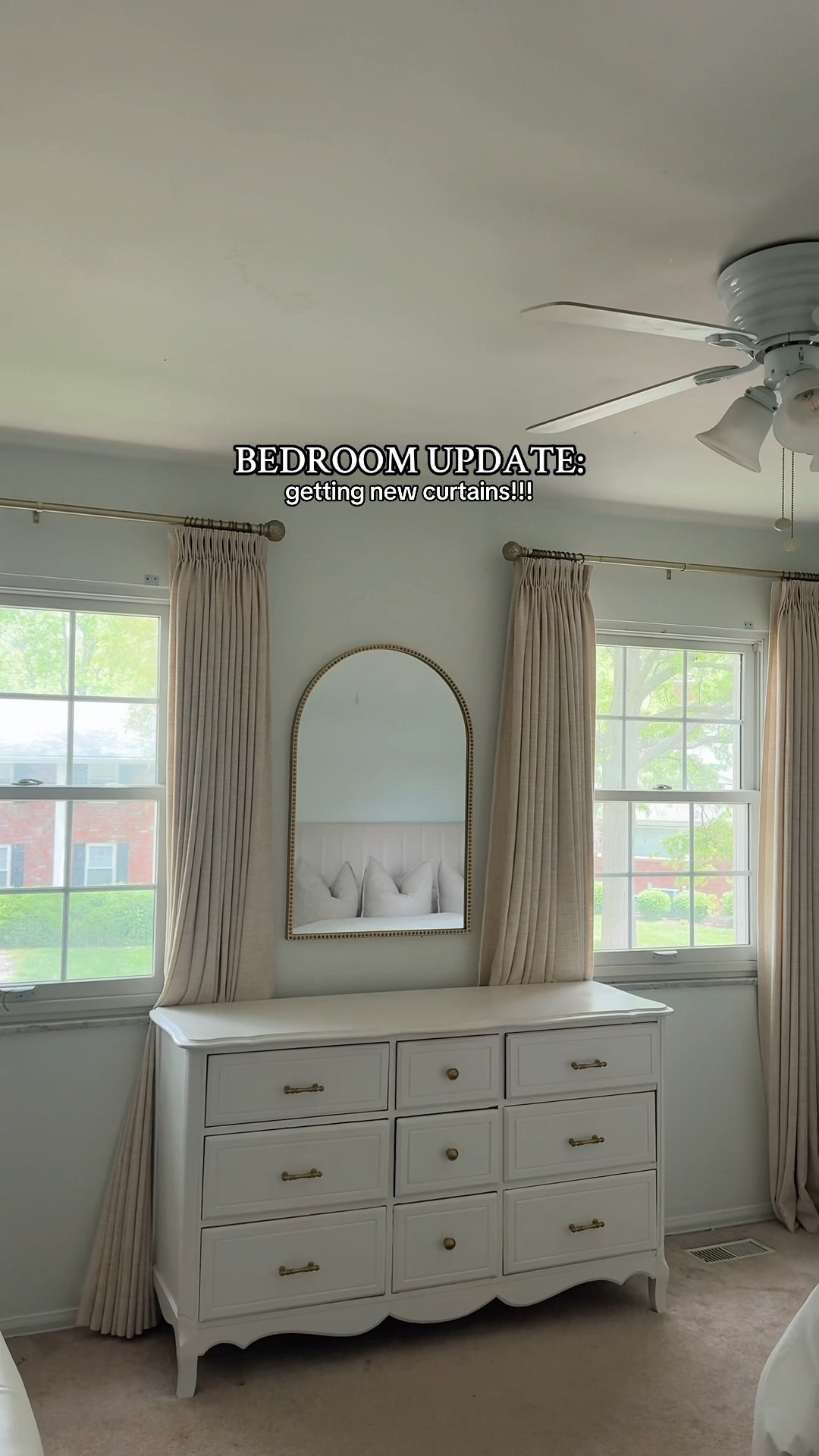 so obsessed with these curtains from @TWOPAGES 🤍 code JULIASIDE to save! 

curtains: liz linen drape pleated 
color: sand beige 
header style: triple pleat
single panel width: 67 inch
single panel length: 88 inch
liner type: privacy
added memory shape training 

#twopageshome #curtains #triplepleat #bedroom #home #bedroomdesign #neutral #chic #gold #bedroominspo #update #transformation bedroom curtains update curtain inspo triple pleat curtains for bedroom gold dresser handles gold curtain rods gold mirror decor ideas warm tones inspo home update

#LTKSaleAlert #LTKHome #LTKGiftGuide