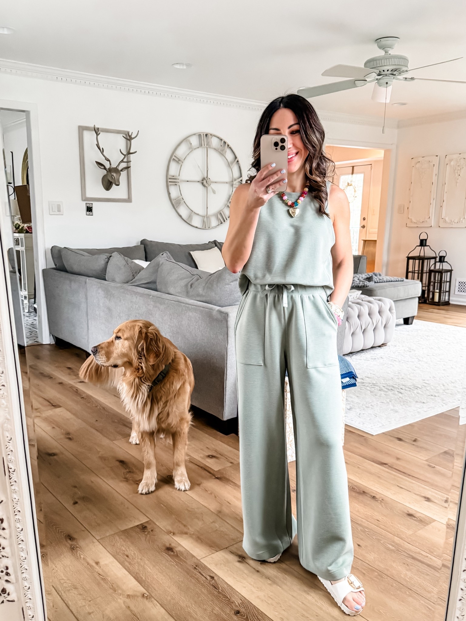 Copy the promo code for 20% off @Spanx. Wearing small petite jumpsuit could’ve done XS petite



#LTKPetite #LTKSpringSale #LTKOver40