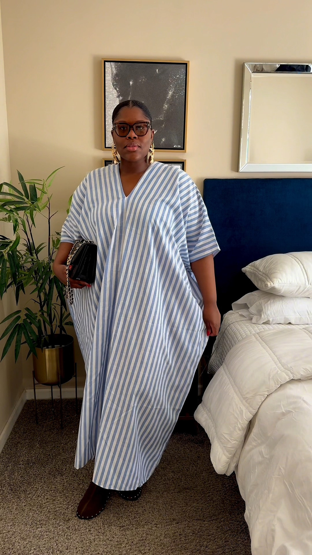 Blue striped vacation dress for effortless summer style.

Loose-fitting dresses like this are my favorite for hot weather. They’re breathable, comfortable, and easy to dress up with statement earrings or simple sandals.

I’ve linked similar striped dresses, vacation sandals, oversized dresses, and accessories.

I’m wearing size XL

#LTKPlusSize #LTKTravel #LTKSwim