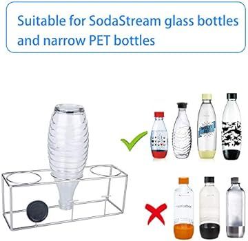 KXOYJAD Bottle Stand, Stainless Steel Bottle Drying Rack for SodaStream Crystal/Terra/Fizzi/Jet B... | Amazon (US)