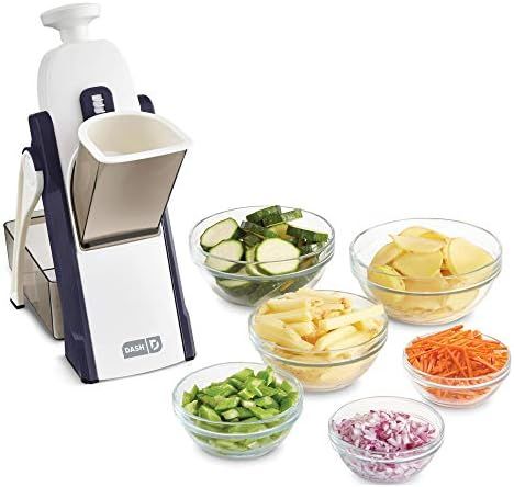 DASH Safe Slice Mandoline Slicer, Julienne + Dicer for Vegetables, Meal Prep & More with 30+ Pres... | Amazon (US)