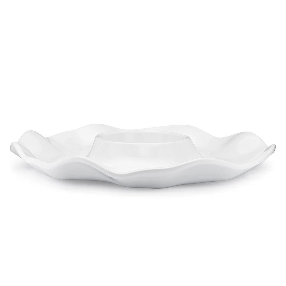 Latitude Run® Contrast Melamine Chips And Dip Platter | Wayfair | Wayfair North America