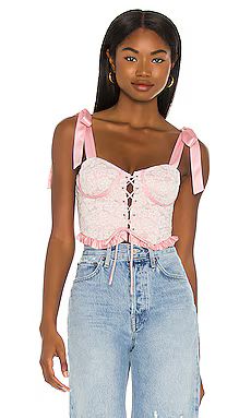 MAJORELLE Lyla Bustier Top in Cotton Candy from Revolve.com | Revolve Clothing (Global)