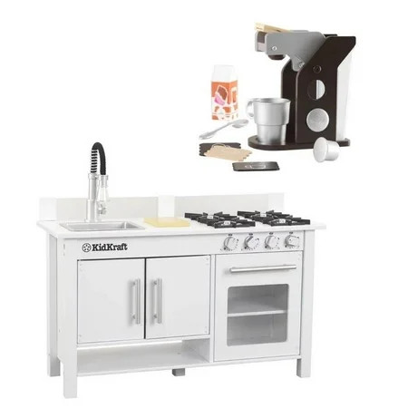 Kids Play Kitchen Set and Toy Coffee Play Set | Walmart (US)