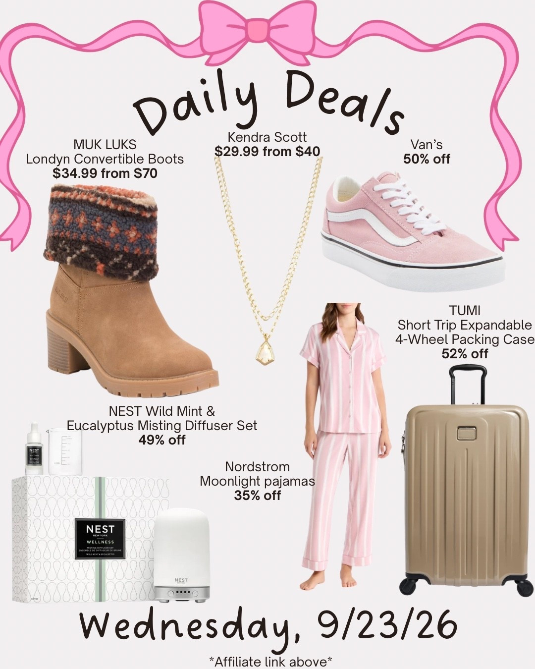 Daily deals

#LTKSeasonal #LTKSaleAlert #LTKootd