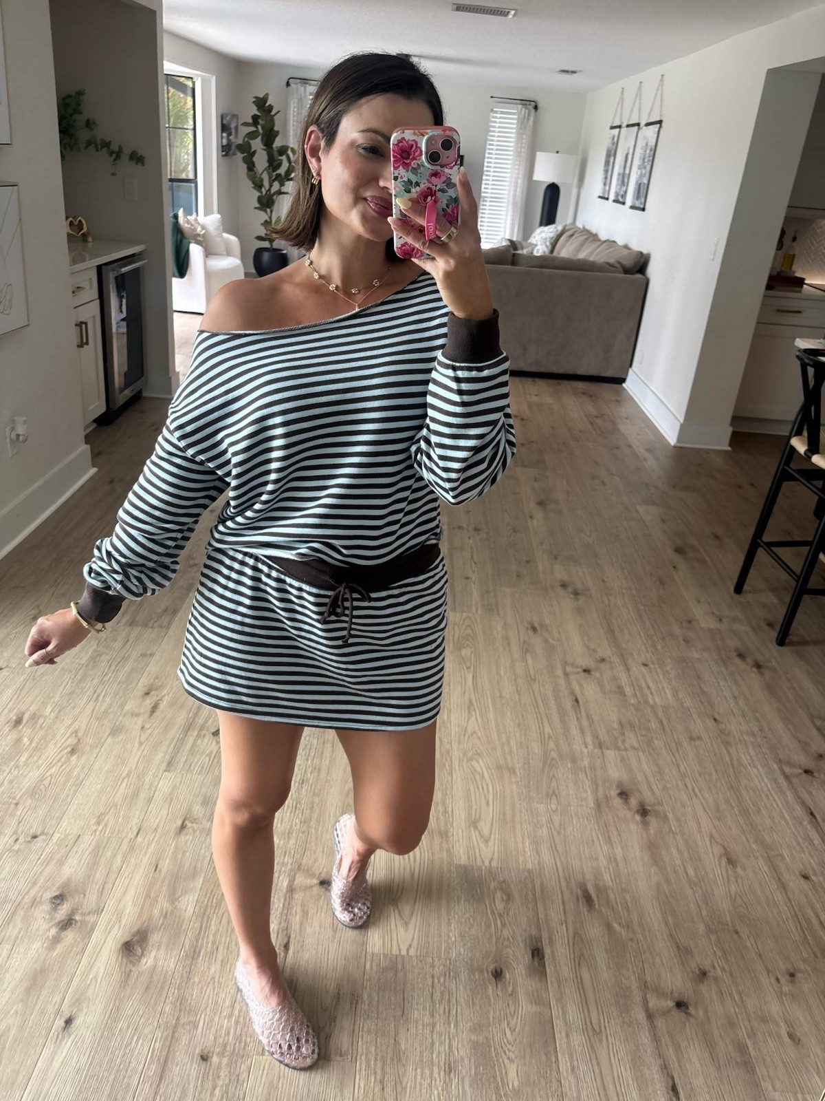 The cutest striped matching set with French terry off shoulder top and skort! All from @Target!

#LTKootd #LTKdayinmylife #LTKSeasonal