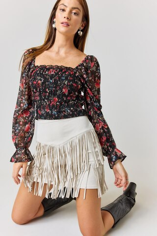 Mataline Fringe Faux Suede Mini Skirt | Francesca's