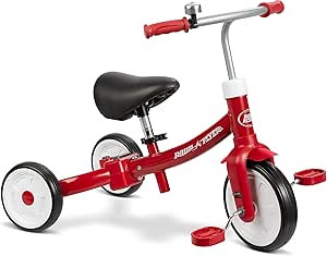Radio Flyer Triple Play Trike, Toddler Tricycle, Balance Bike and Ride-On, Ages 1-3, Large, Red | Amazon (US)