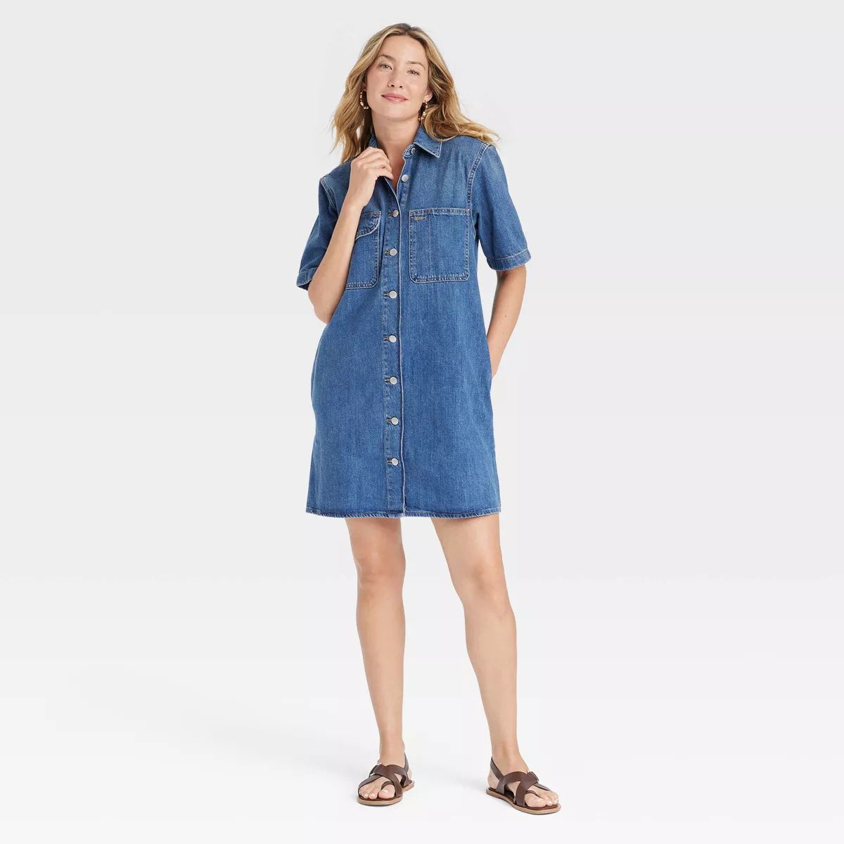 Women's Short Sleeve Mini Shirtdress - Universal Thread™ | Target