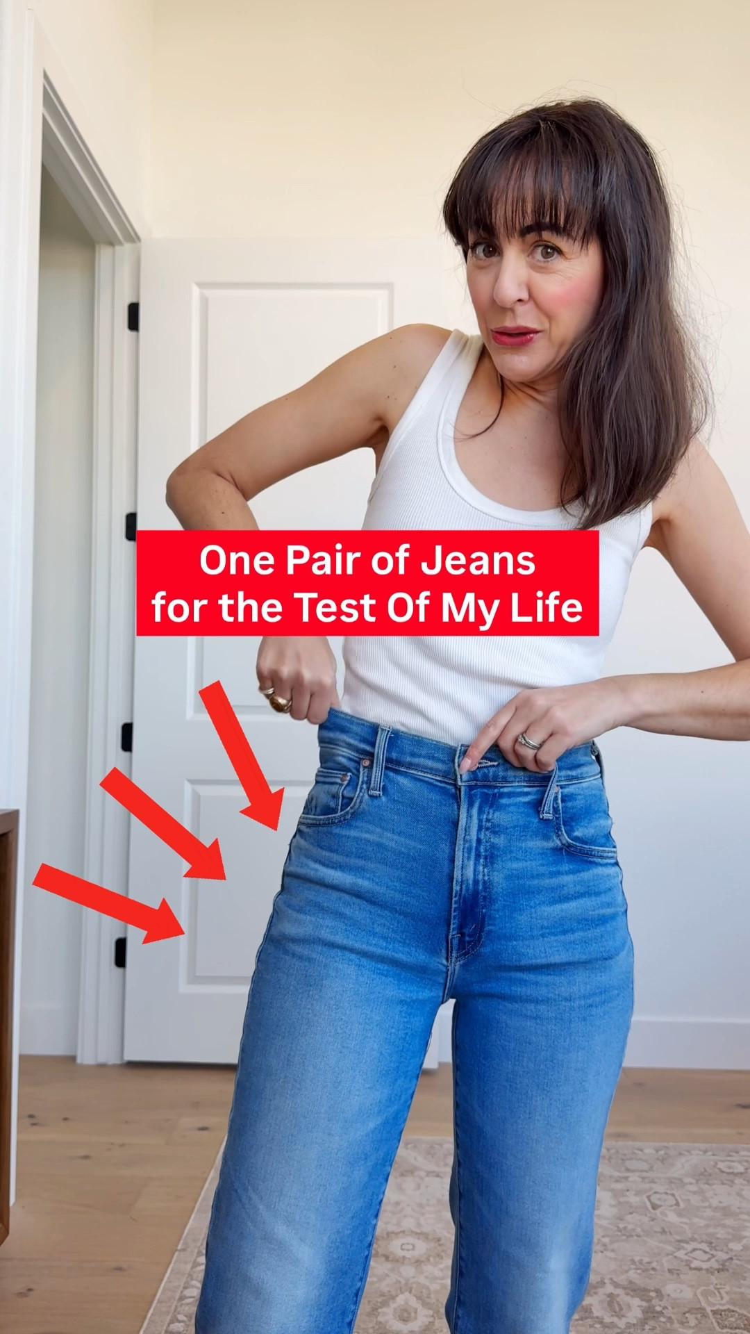 Restocked 

I’m 5’4” and wearing a 26 Lil “petite” 