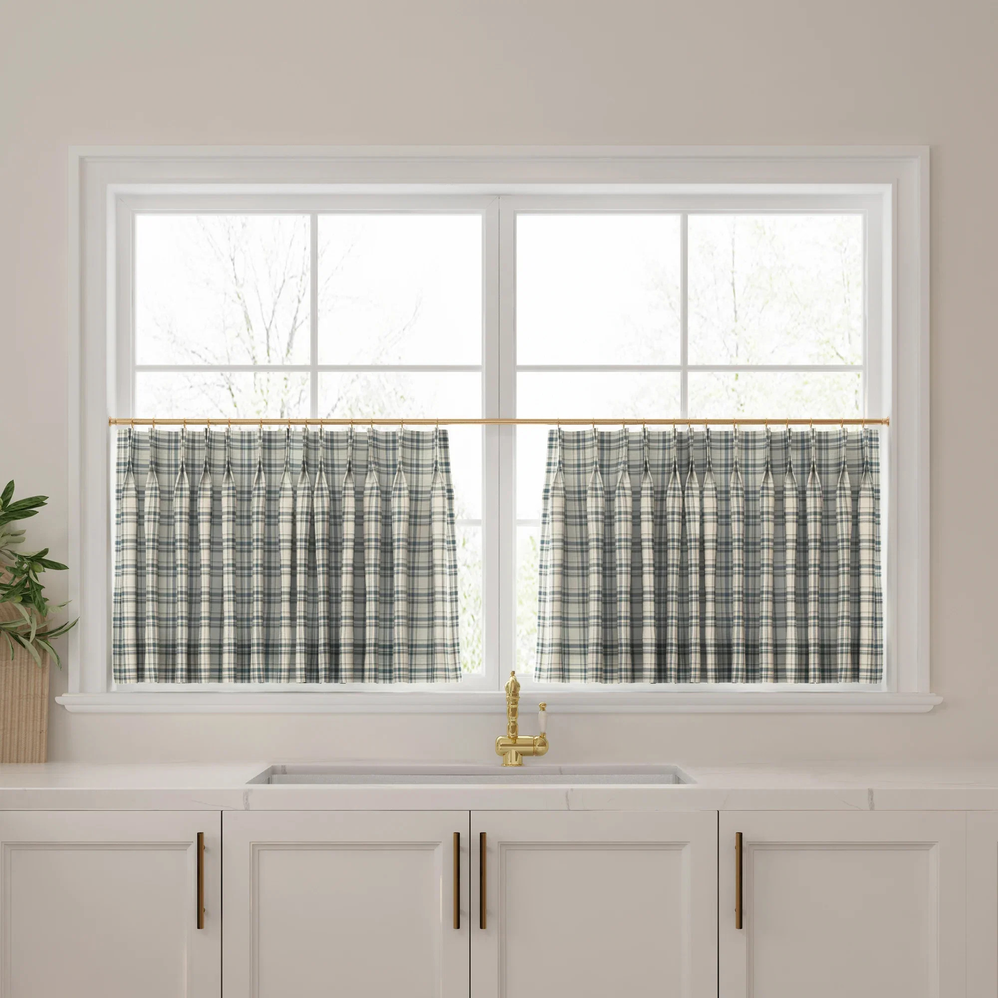 Kim Morrow Print Cotton Cafe Curtain | TWOPAGES