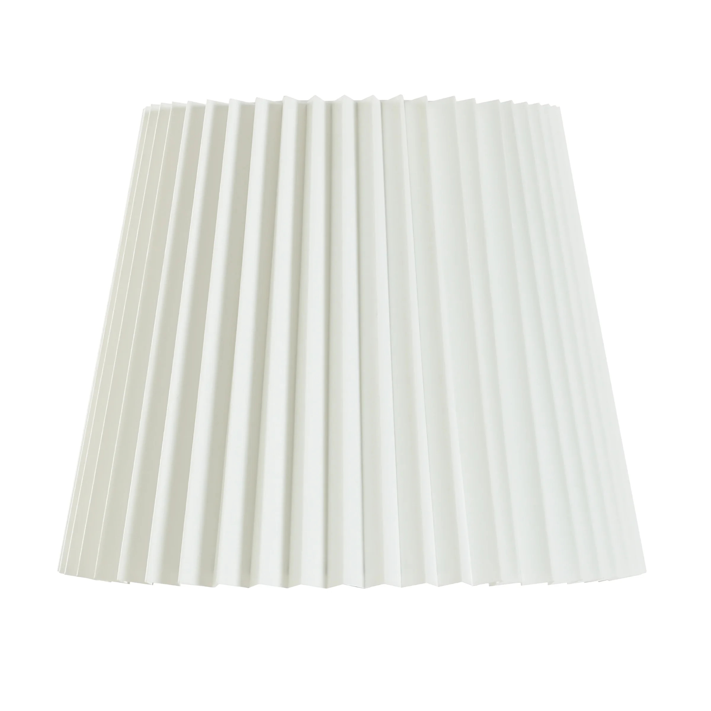 Better Homes & Gardens Knife Pleat Accent White Fabric Lamp Shade, 10"L x 10"W x 8"H | Walmart (US)