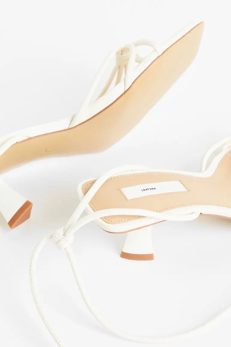 Strappy leather sandals | H&M (UK, MY, IN, SG, PH, TW, HK)