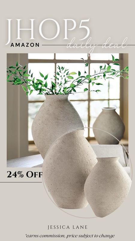 Amazon daily deal, save 24% on the 12" version of this gorgeous textured neutral vase. Amazon home decor, neutral vase, textured vase, home accents, Amazon home find, modern home, Amazon deal

#LTKSaleAlert #LTKHome #LTKStyleTip