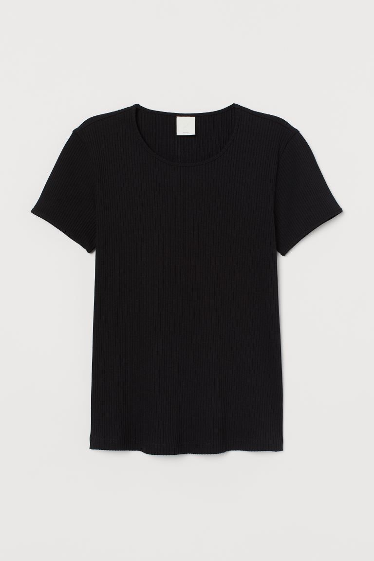 Ribbed T-shirt | H&M (US + CA)