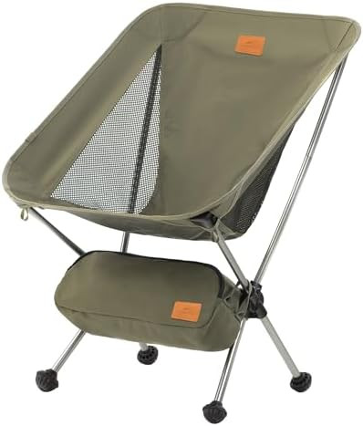 Naturehike YL08 Ultralight Camping Chair, 2.38 LBS Portable Backpacking Chair with Anti-Sinking F... | Amazon (US)