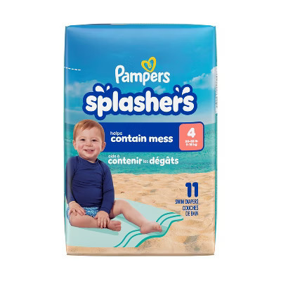 Pampers Splashers Disposable Swim Diapers Convenience Pack - Size 4 - 11ct | Target