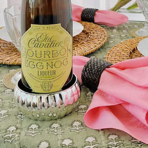 Silver Metal Bubble Textured Wine/drink Coaster Black Velvety Lining and Bottom Traditional/grand... | Etsy (US)