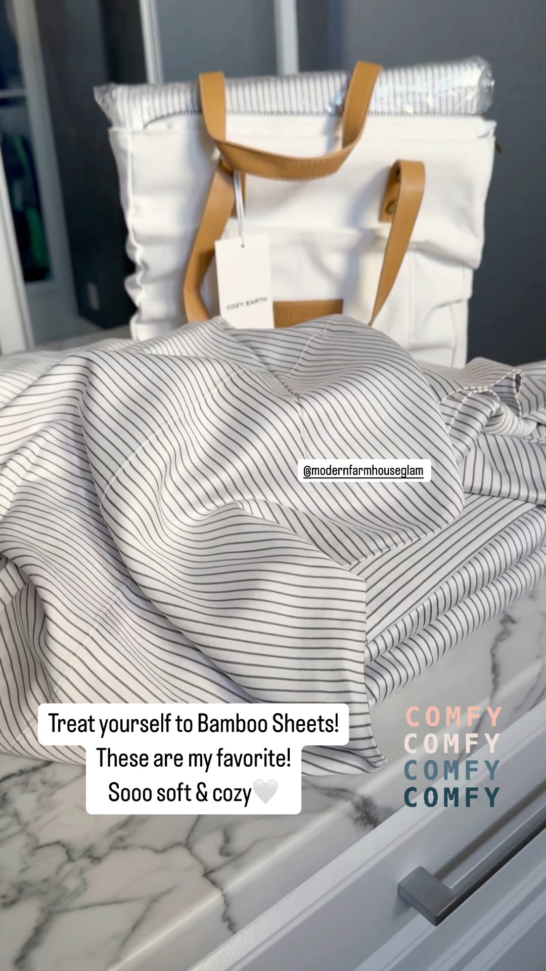 If you haven’t tried the bamboo sheets from Cozy earth yet, this is a great time to treat yourself with my 40% off sitewide coupon CE-FARMHOUSE . Their bamboo sheets are my favorite sheets and since I’ve been spoiled with them, they are the only sheets I sleep on. 

Pinstripe charcoal is what I have  

Silk comforter with the bamboo duvet cover is ahhhmazing. 

#LTKSaleAlert #LTKMens #LTKHome