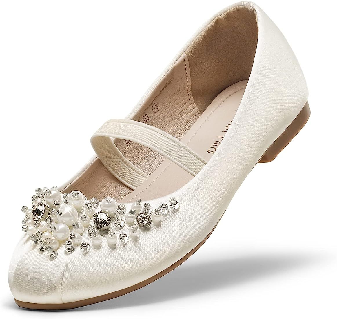 DREAM PAIRS Girls Mary Jane Ballerina Flat Dress Shoes | Amazon (US)