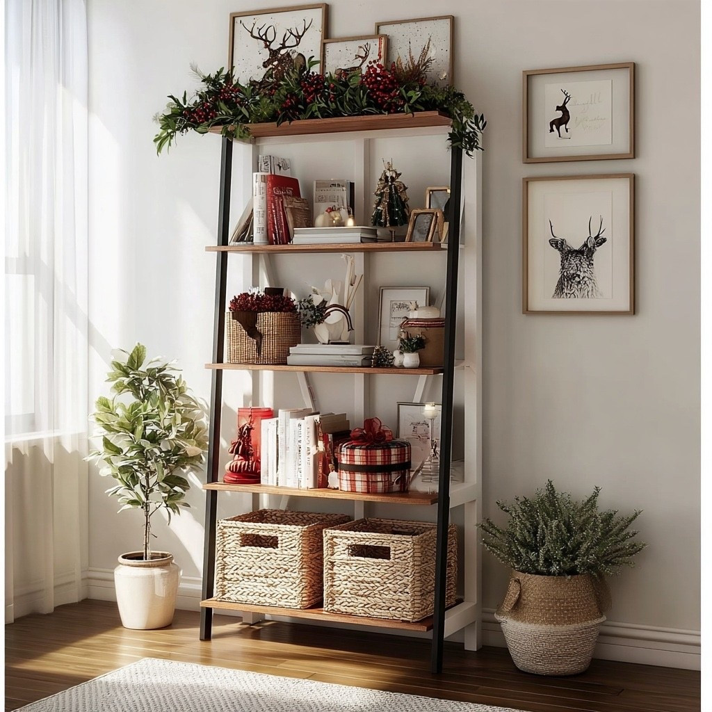 Add style and storage to any room with the **VASAGLE 4-Tier Ladder Shelf in Rustic Brown and Black** ✨ This modern industrial bookshelf is perfect for maximizing vertical space in small rooms, apartments, offices, or bedrooms. With its sturdy metal frame and wooden shelves, it’s a beautiful way to display books, plants, décor, picture frames, baskets, and everyday essentials.

The open ladder design gives your space a clean, minimal, and airy look while still offering tons of functionality. Whether you're decorating a cozy reading nook, organizing home office supplies, or styling your living room, this shelf blends seamlessly with farmhouse, industrial, rustic, and modern home décor.

Shop this shelf directly in my LTK to see how it can instantly upgrade your space!




#LTKFindsUnder50 #LTKHoliday #LTKHome