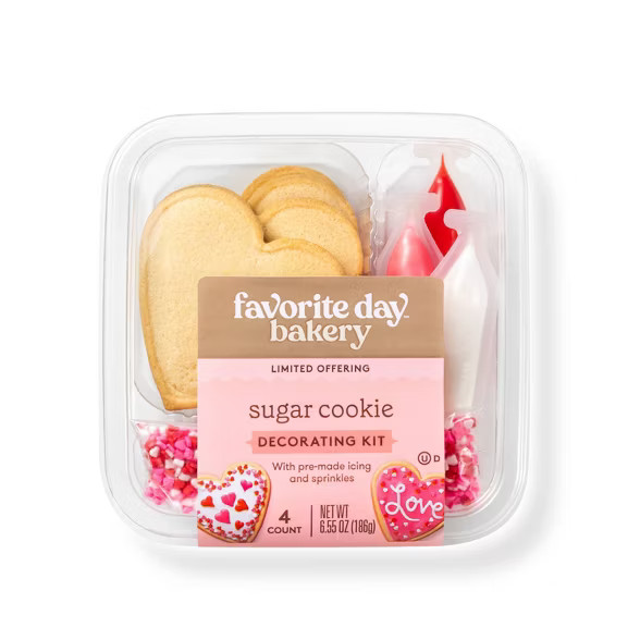 Valentine's Day Cookie Decorating Kit - 6.56oz/4ct - Favorite Day™ | Target