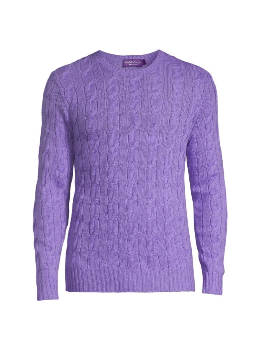 Cableknit Cashmere Sweater | Saks Fifth Avenue