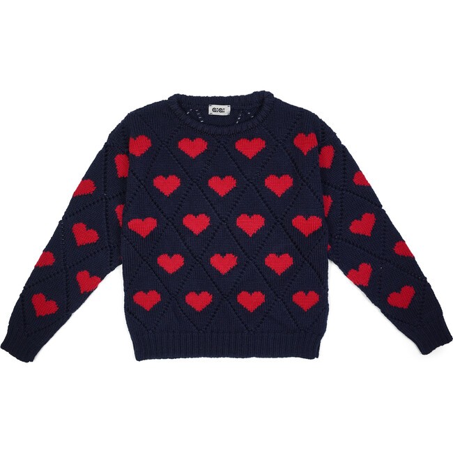 Love Sweater Mini, Navy | Maisonette